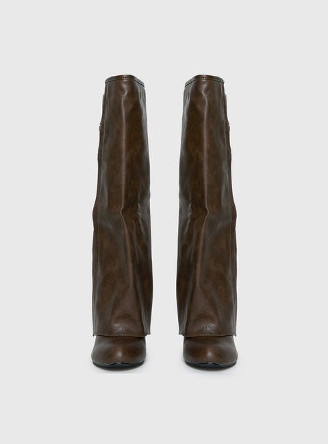 Ritz Knee High Boots Brown