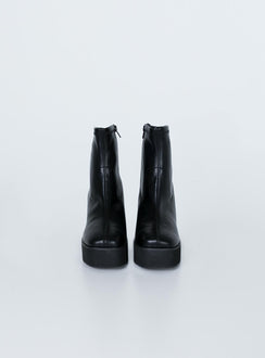 Stillwater Platform Boots Black