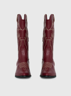 Therapy Clayton Boots Maroon