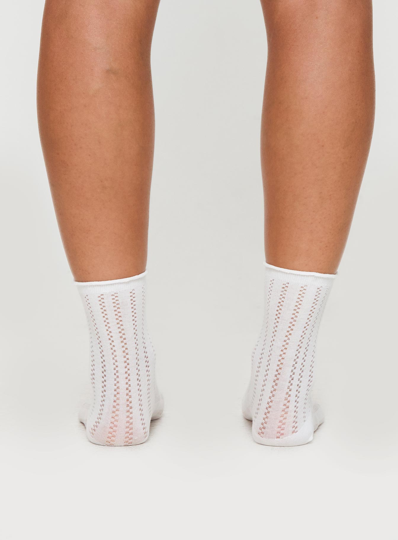 Snowstorm Socks White