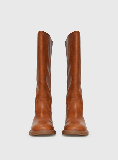 Madisson Knee High Boots Brown