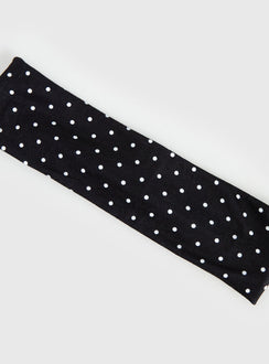 The Juney Headband Black Polka Dot