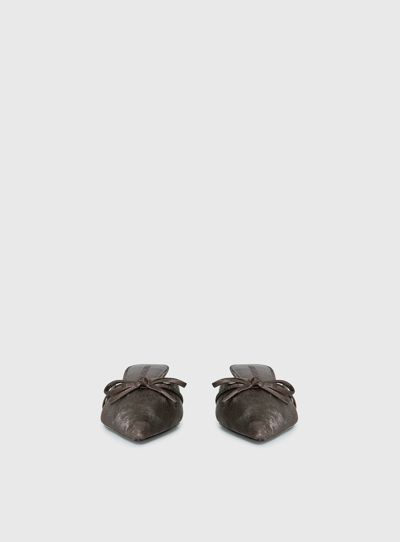 Unrivaled Pointed Toe Faux Suede Heels Chocolate