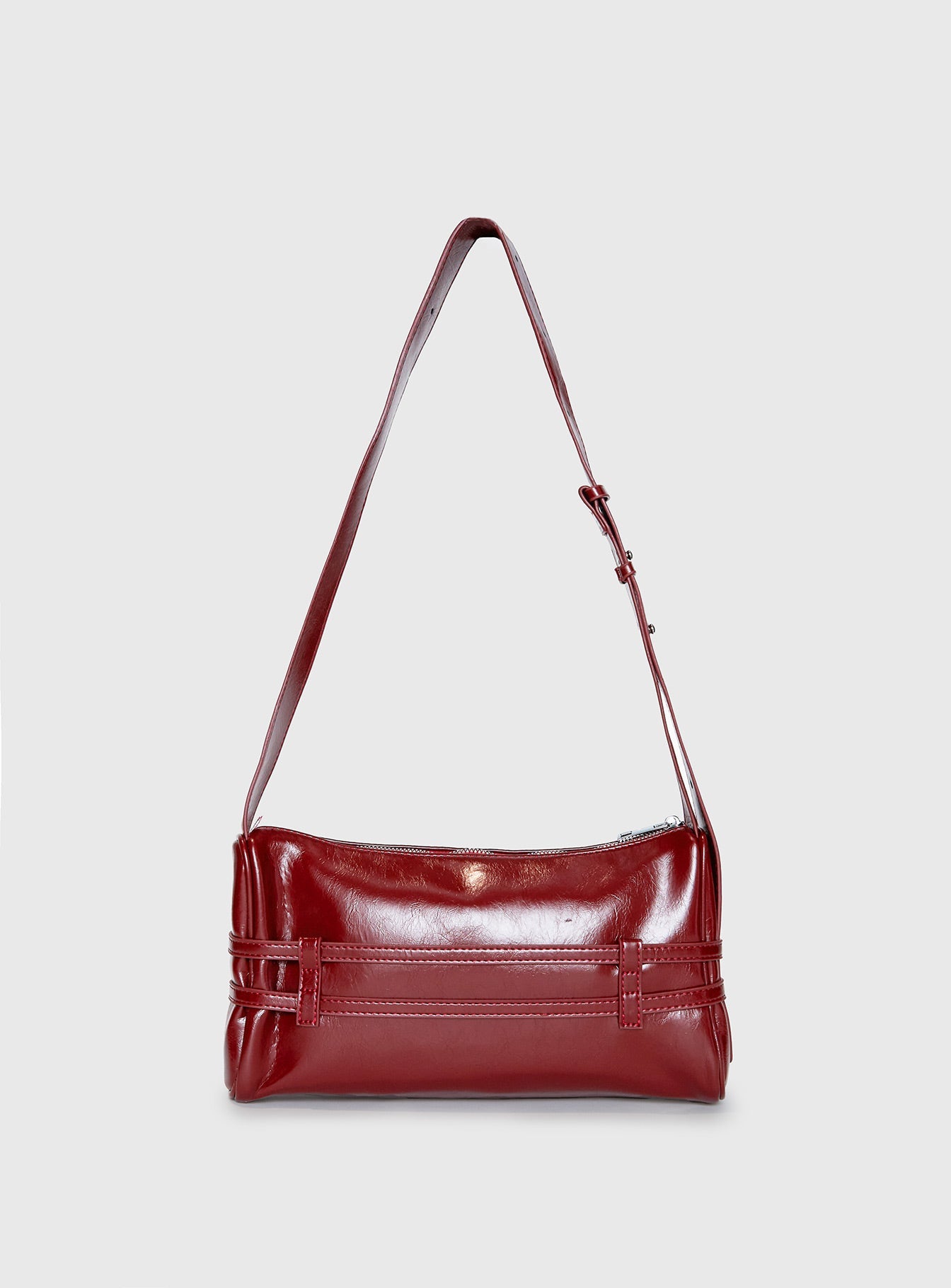 Recognize Buckle Detail Bag Red