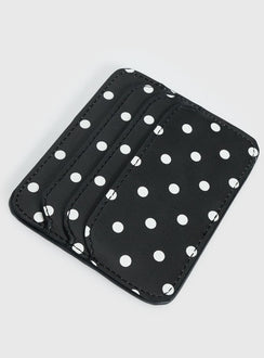 Kiss Of Life Cardholder Black Polka