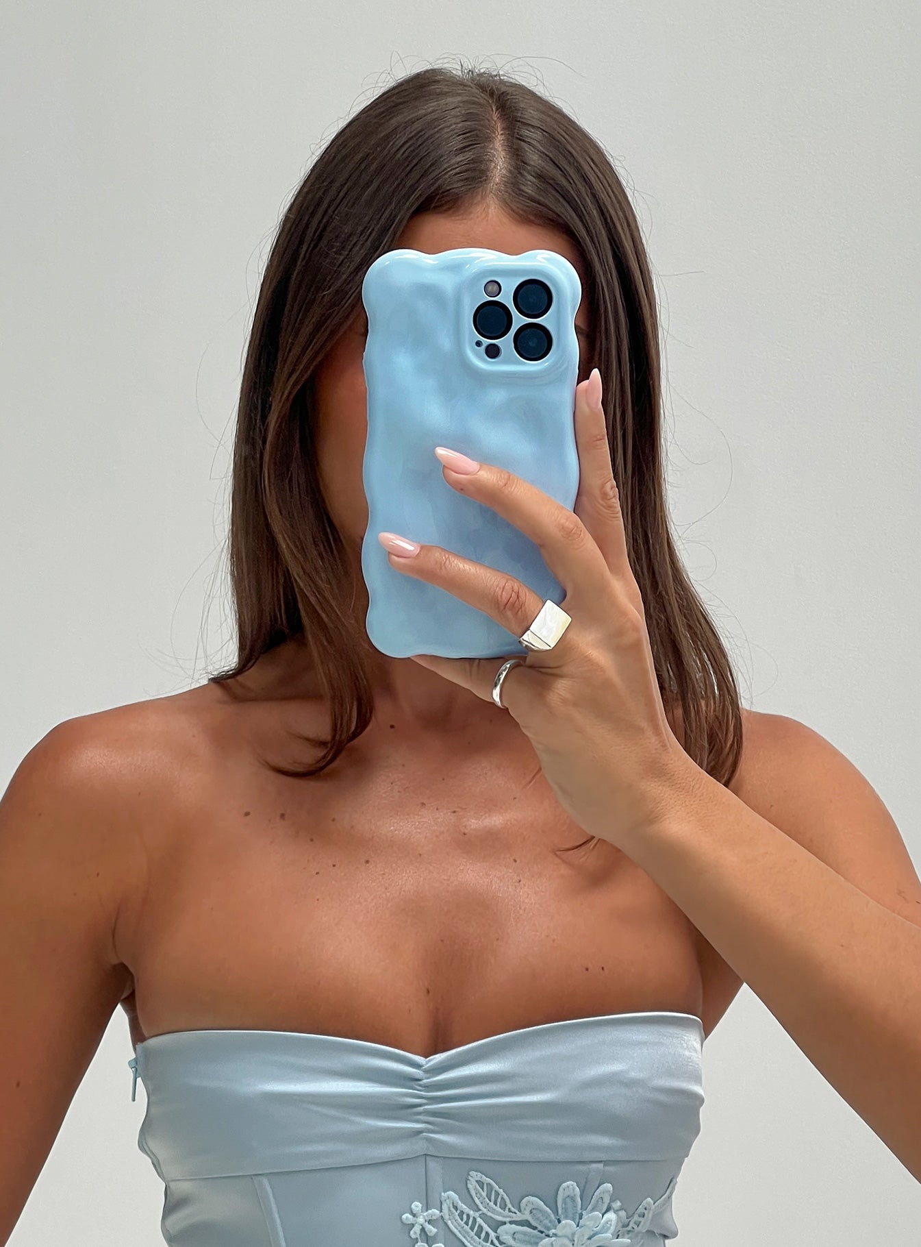 Wispy iPhone Case Blue