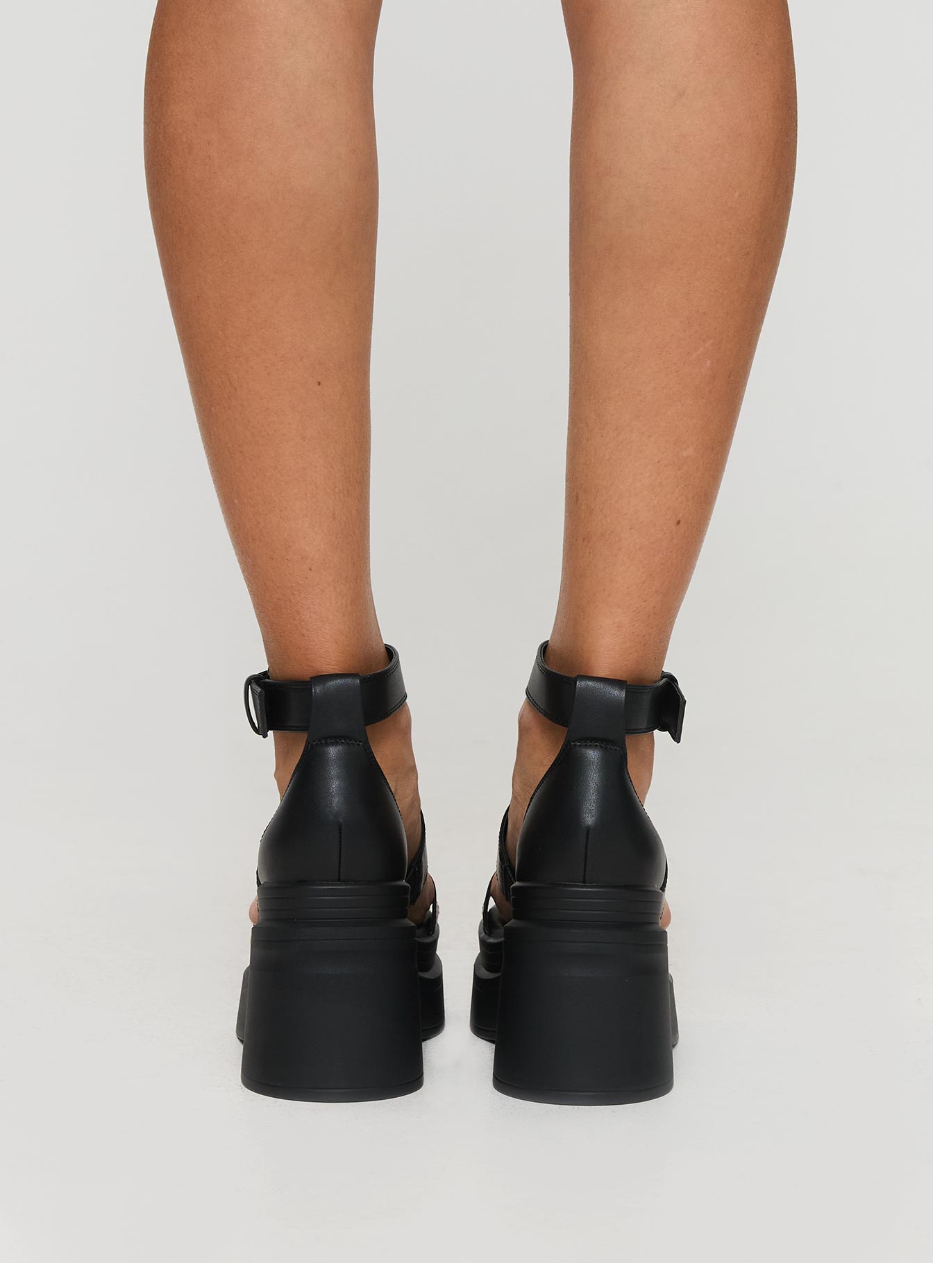 Adelle Platform Heels Black