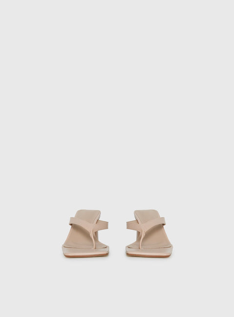 The Mona Heels Beige
