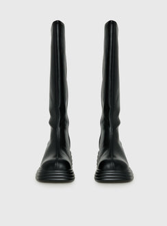 Therapy Frequency Knee High Boots Black