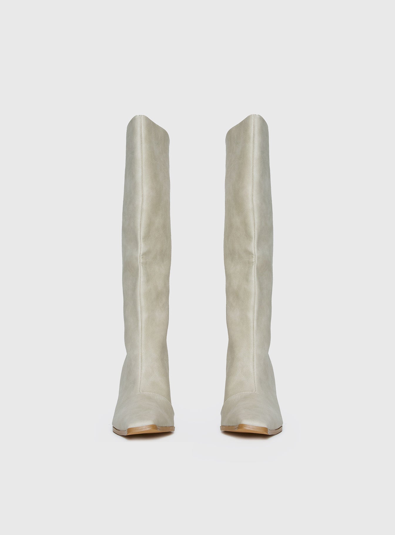 Cecil Knee High Boots Bone