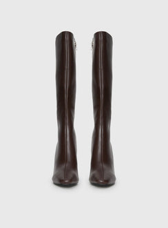 Sawyer Knee High Boots Brown