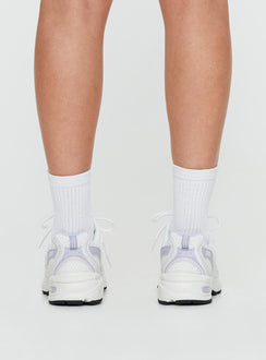 Sneakers Mesh netting throughout, lace-up fastening, pull tab at heel Treaded sole, Padded footbed