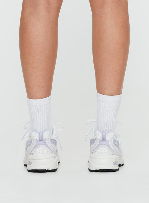 Sneakers Mesh netting throughout, lace-up fastening, pull tab at heel Treaded sole, Padded footbed