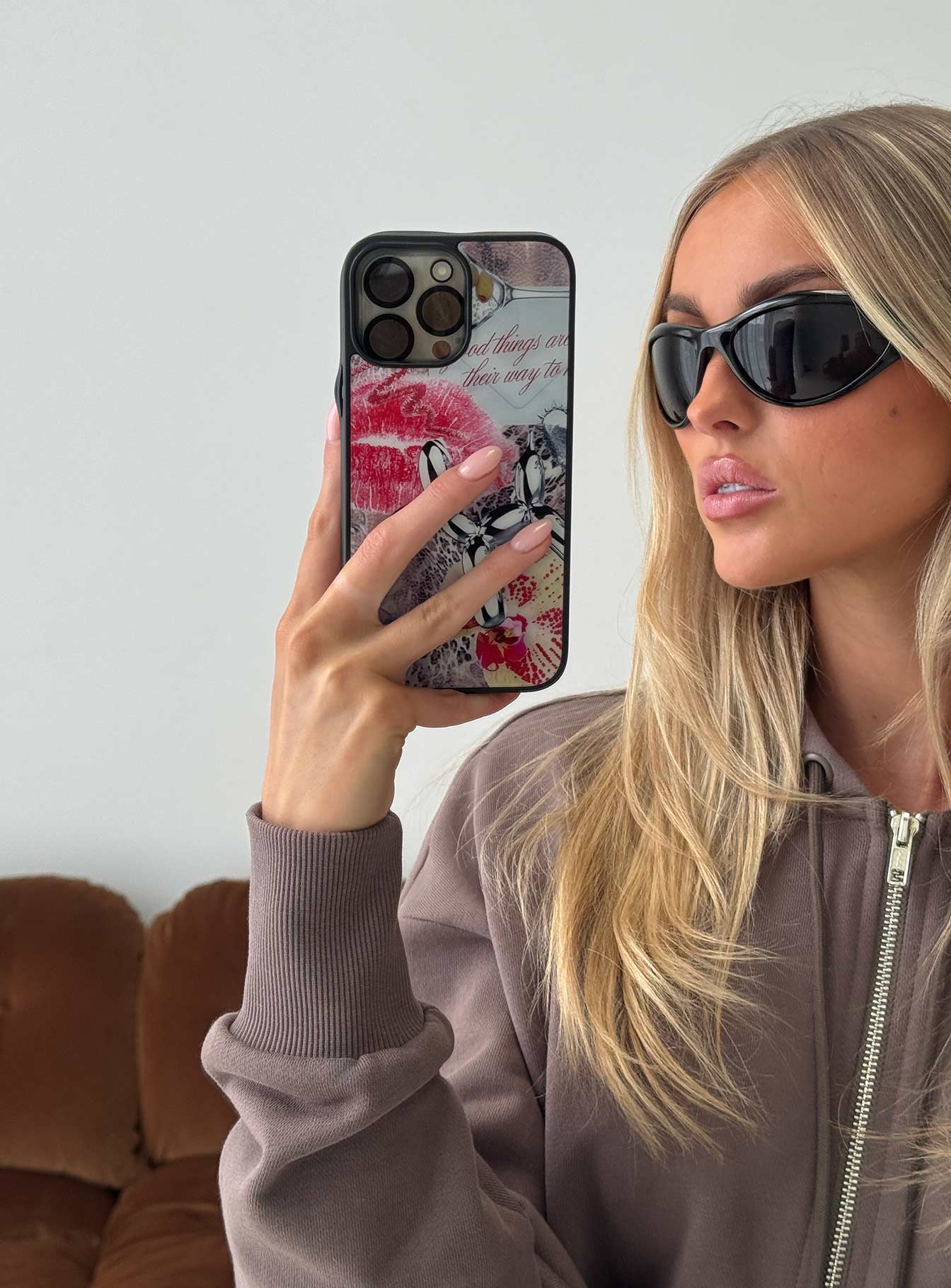 Nottie iPhone Case Leopard Collage