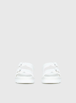 Ma Belle Sandals All White