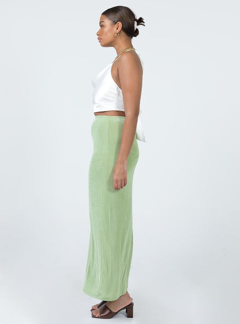 product Harriette Maxi Skirt Sage Princess Polly  Maxi 