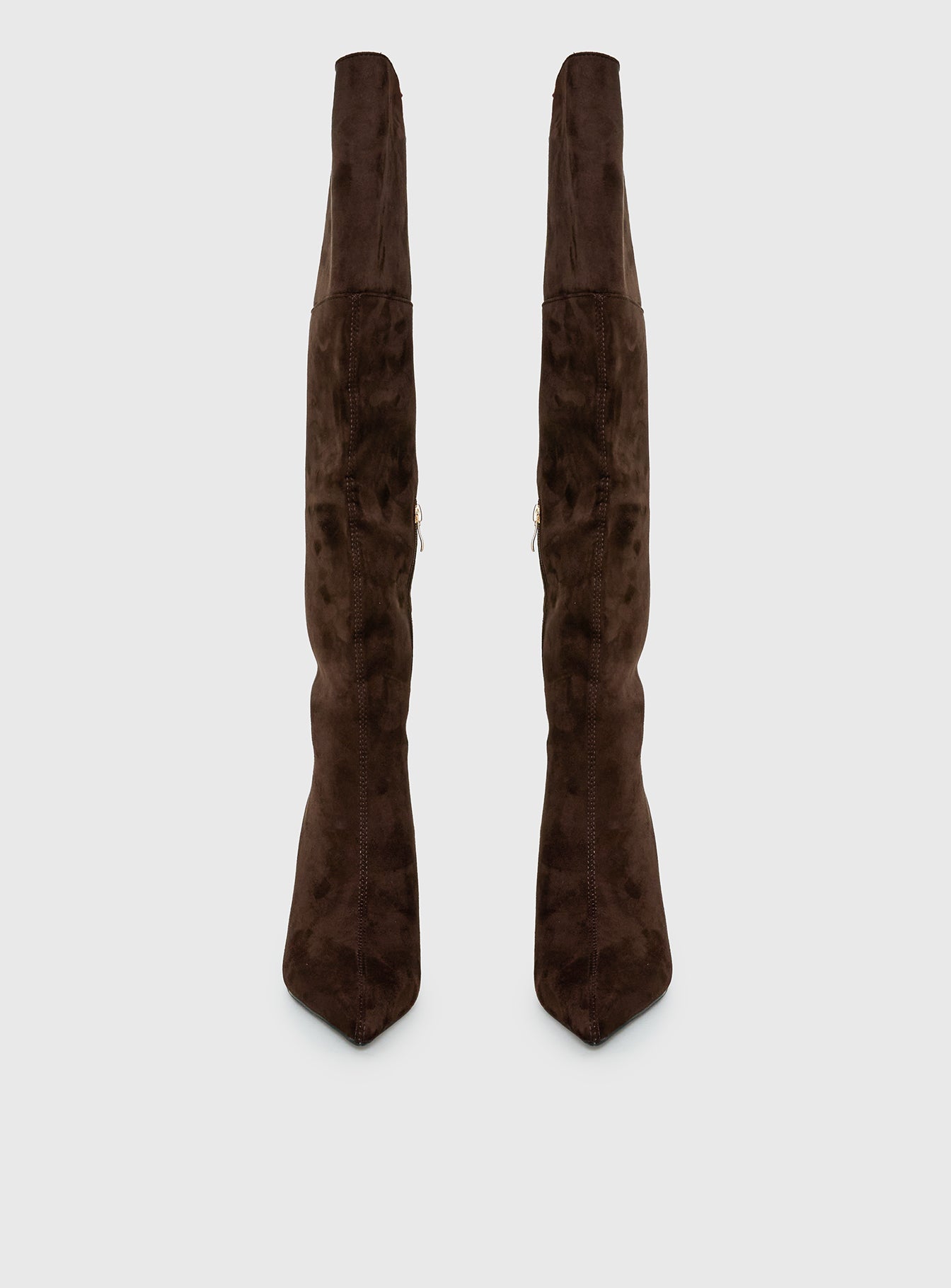 Billini Zamari Faux Suede Knee High Boots Cocoa