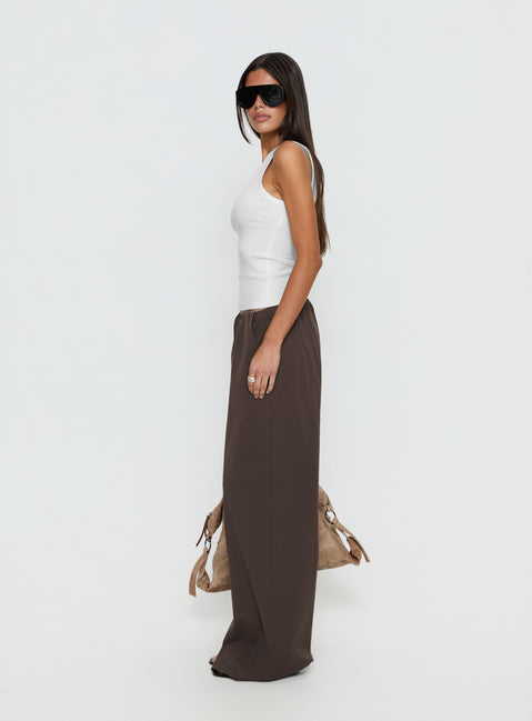Lunea Concealed Waistband Pants Brown