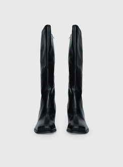 Renzo Knee High Boots Black