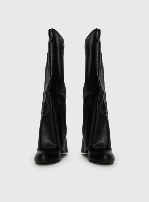 Ritz Knee High Boots Black