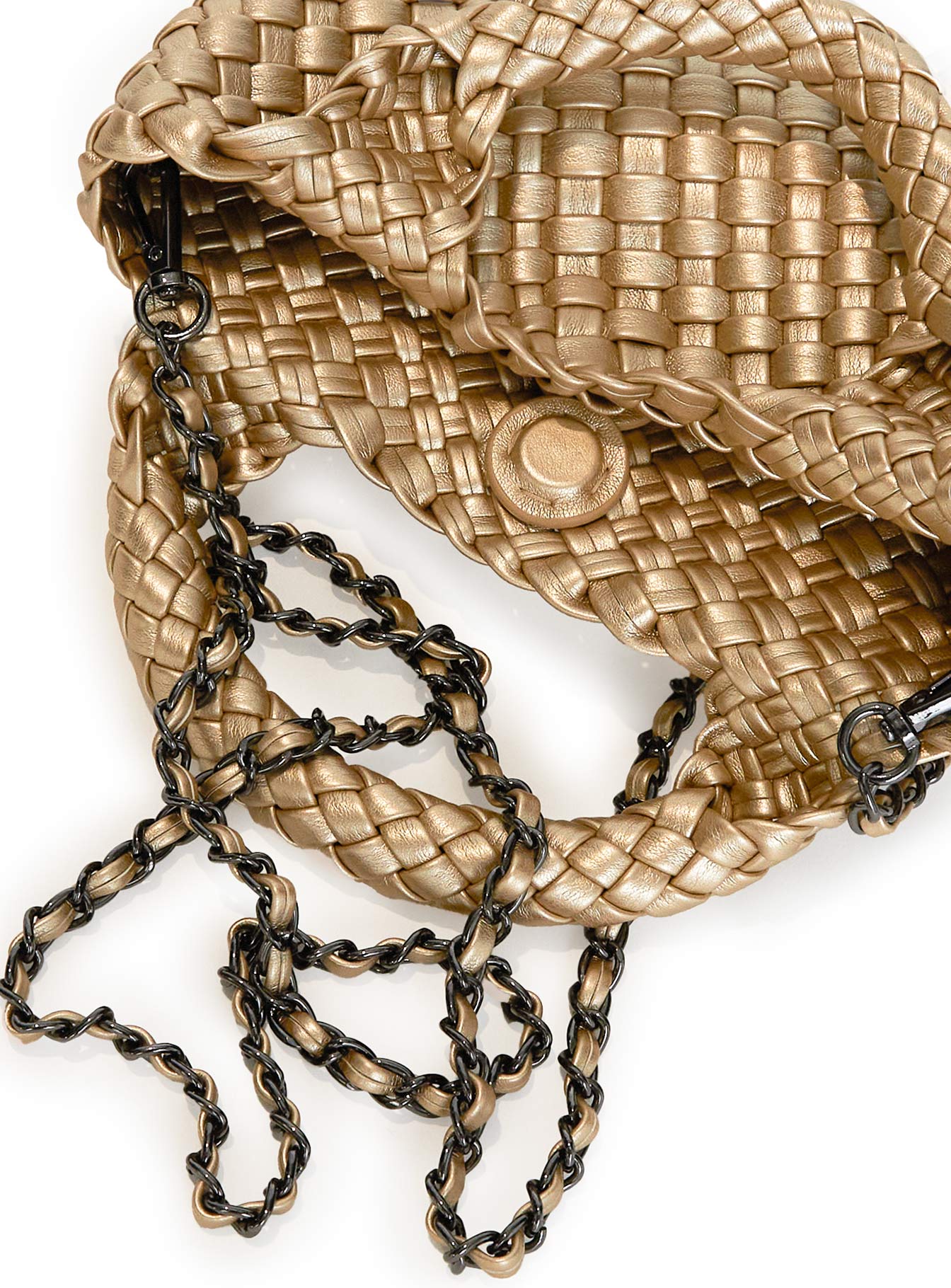 Ready To Party Woven Bag Gold