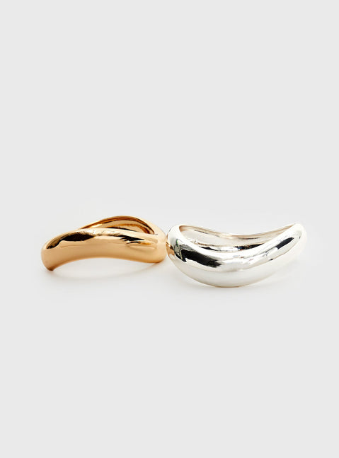 Softer Side Bangle Pack Silver / Gold