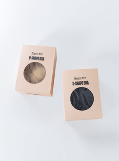 U-Shape Backless Bra Beige