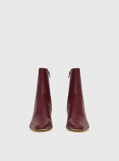 Velvette Boots Burgundy