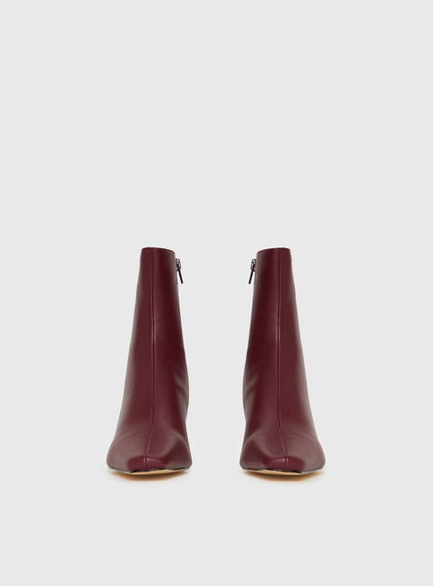 Velvette Boots Burgundy
