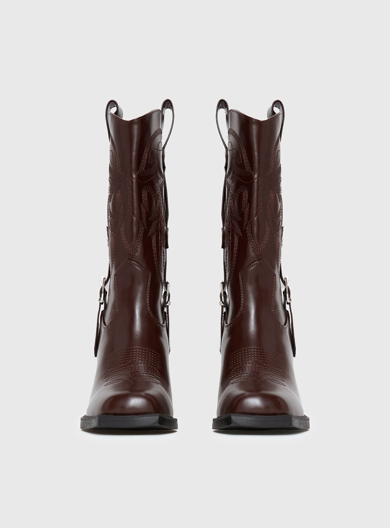 Cypress Western Boots Brown