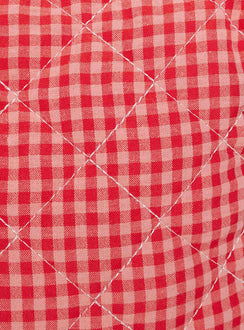 Wishes Granted Makeup Bag Red Gingham