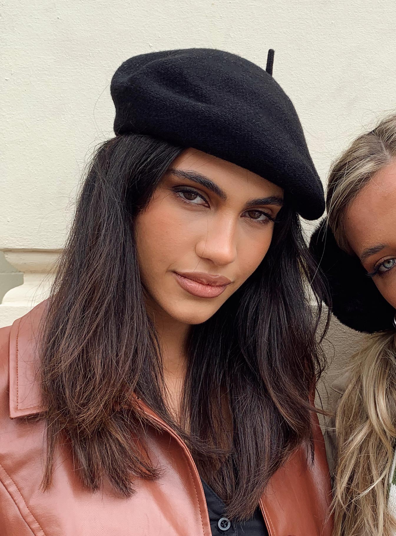 Beret 100% wool Soft knit material  Elasticated headband 