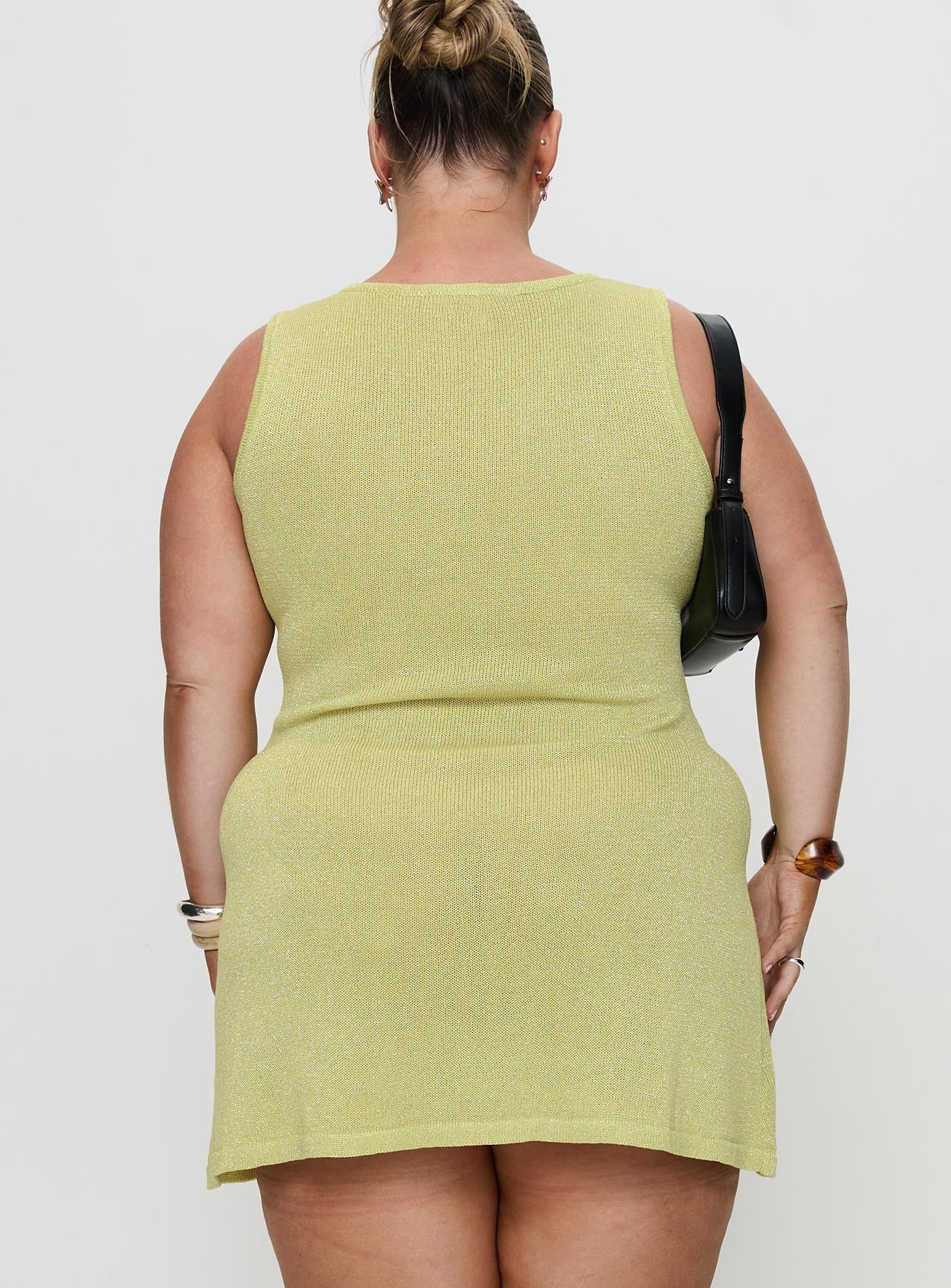 Oceana Mini Dress Green Curve