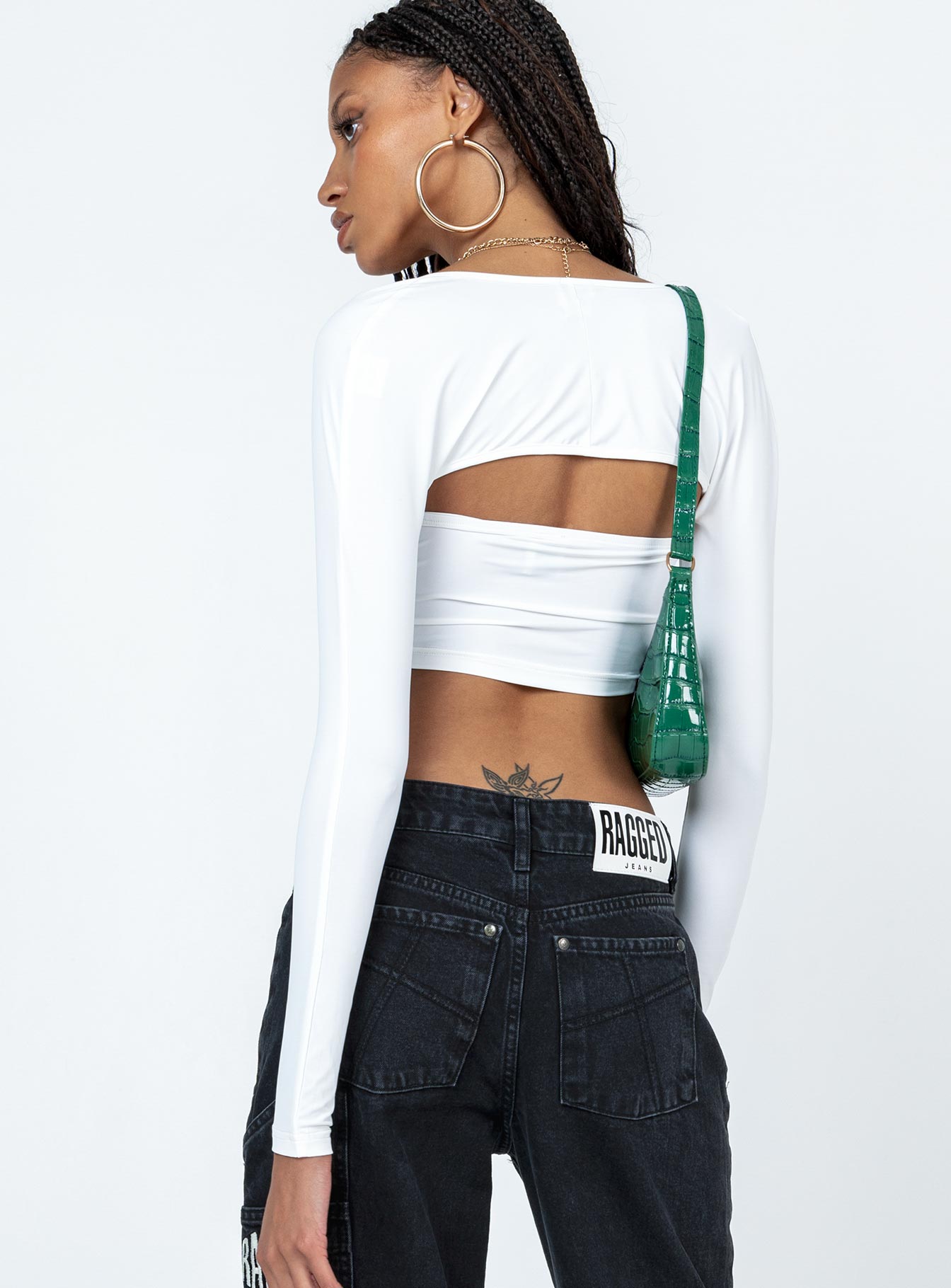 product Princess Polly Sleeveless Square Neck  Koslo Bolero Top White