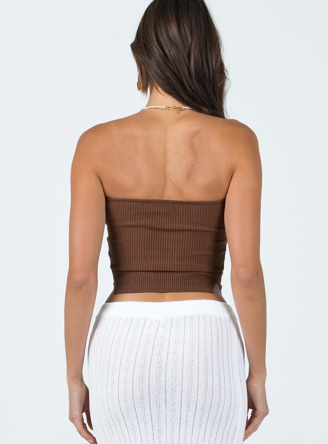 product Princess Polly Sleeveless Sweetheart  Mai Top Brown