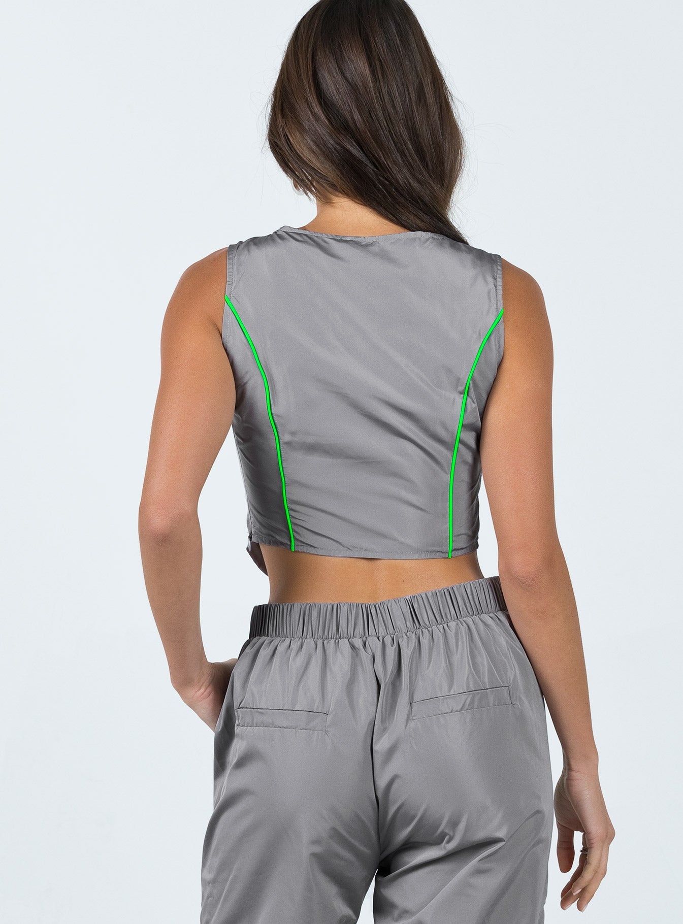 product Princess Polly Sleeveless Square Neck  Elfrida Top Grey