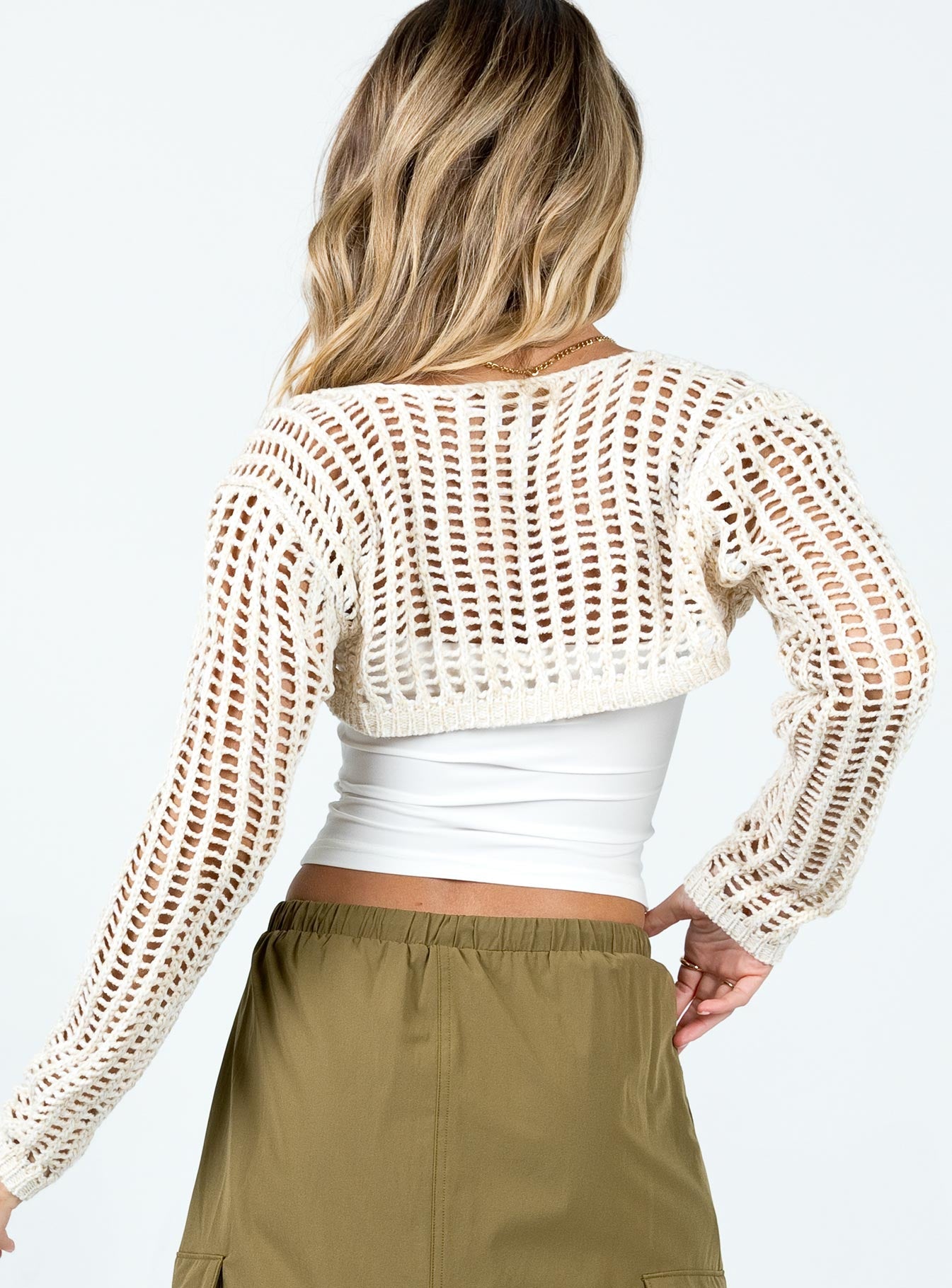 Rosanna Bolero Beige Princess Polly  Cropped 