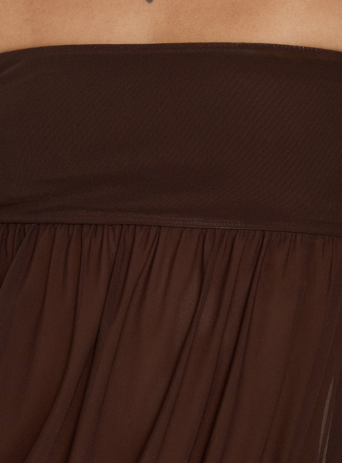 Jesemia Halter Blouson Maxi Dress Chocolate