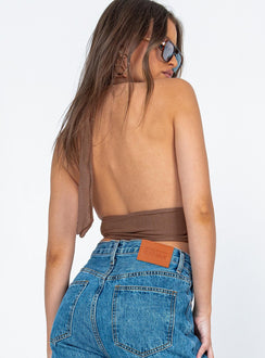 product Princess Polly Sleeveless Sweetheart  Shiloh Top Brown