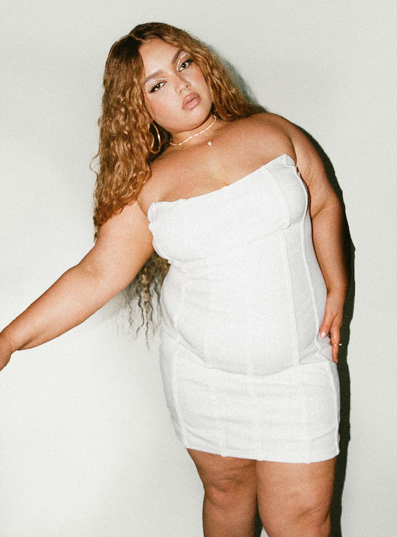 product Princess Polly Square Neck  Tristian Mini Dress White Curve