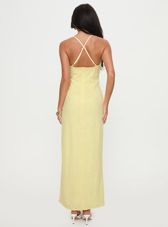 Chantilly Maxi Dress Lemon