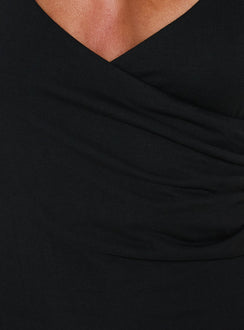 Visions Of Love Jersey Wrap Mini Dress Slate