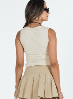 product Princess Polly Sleeveless Sweetheart  Escoda Top Beige