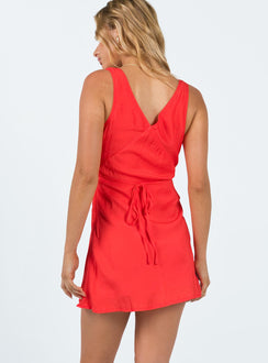 product Princess Polly Scoop Neck  Nellie Mini Dress Poppy Red