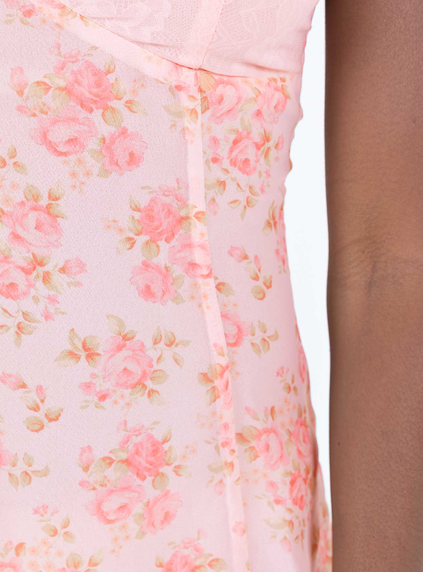 product Princess Polly Asymmetric Neckline  Byrony Mini Dress Pink Multi