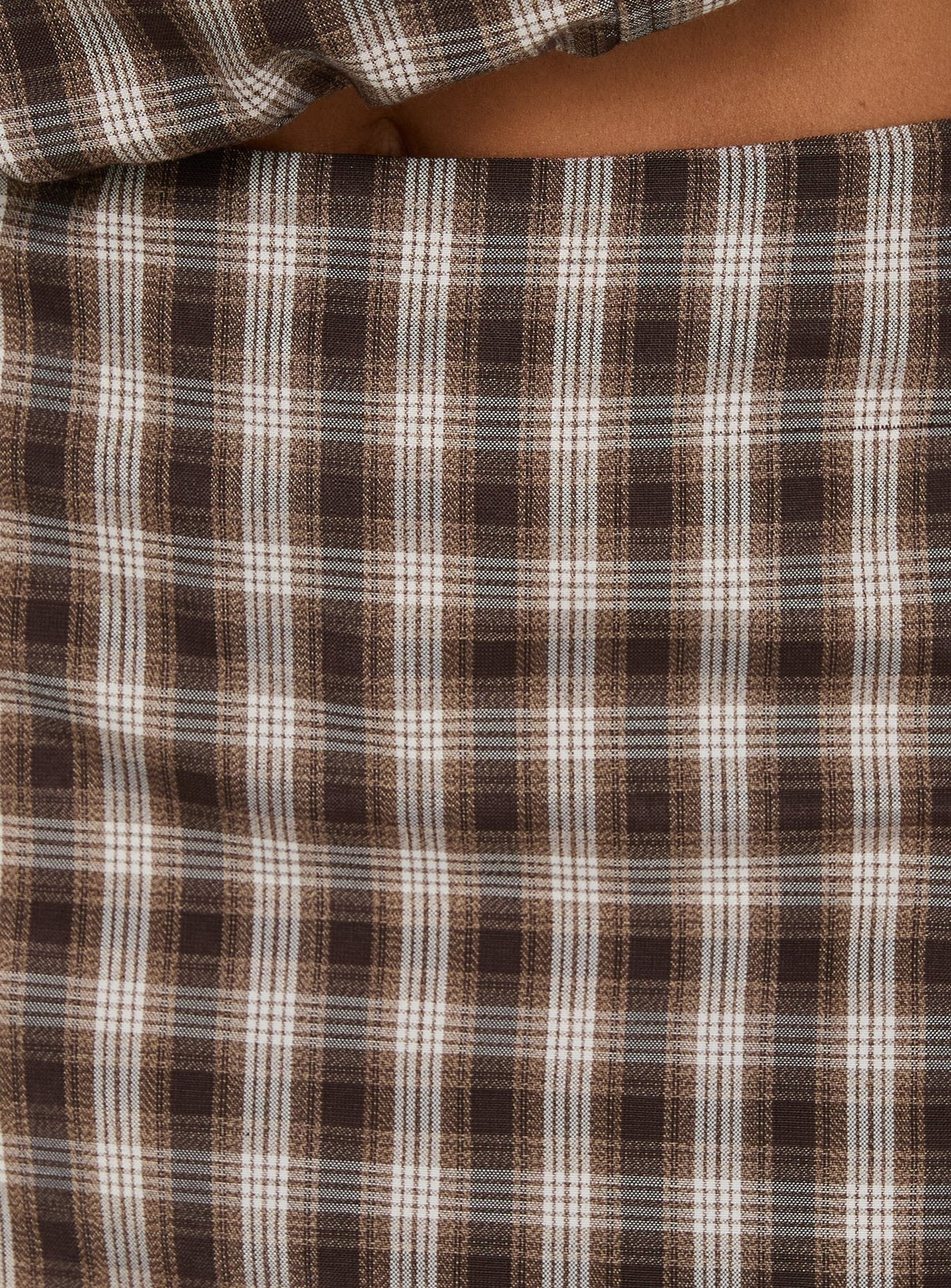 Solenza Mini Skirt Brown Check