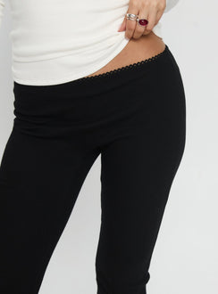 Baseline Rib Capri Pants Black Tall