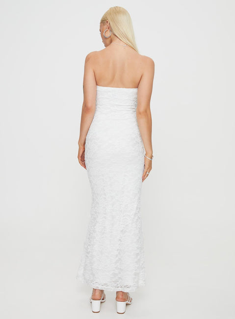 product Princess Polly Crew Neck  Lavelle Strapless Maxi Dress White