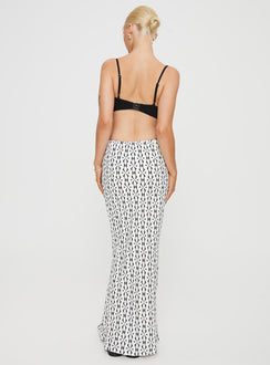 product Mercer Linen Blend Maxi Skirt Black / White Princess Polly  Maxi 