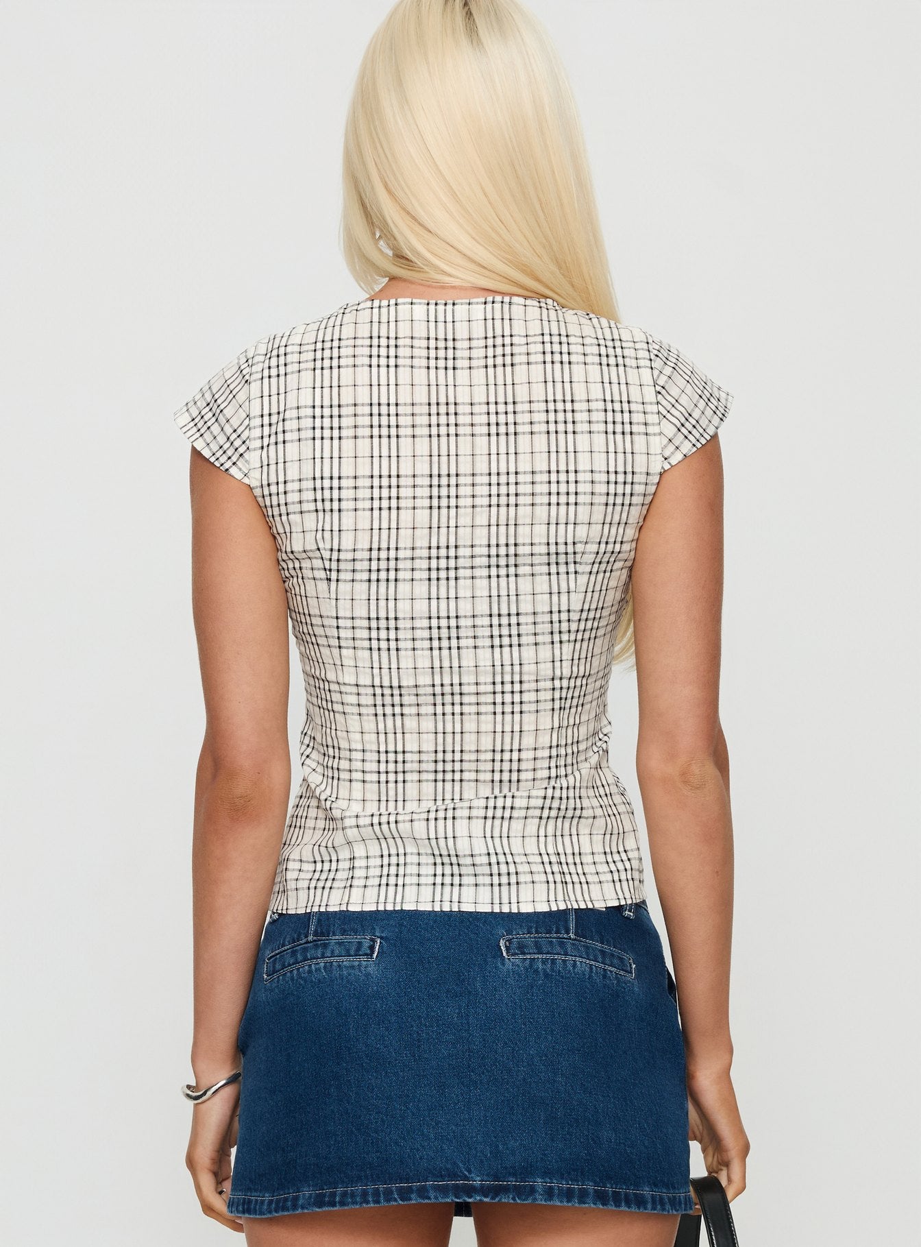 Indulgence Corset Top Multi Check